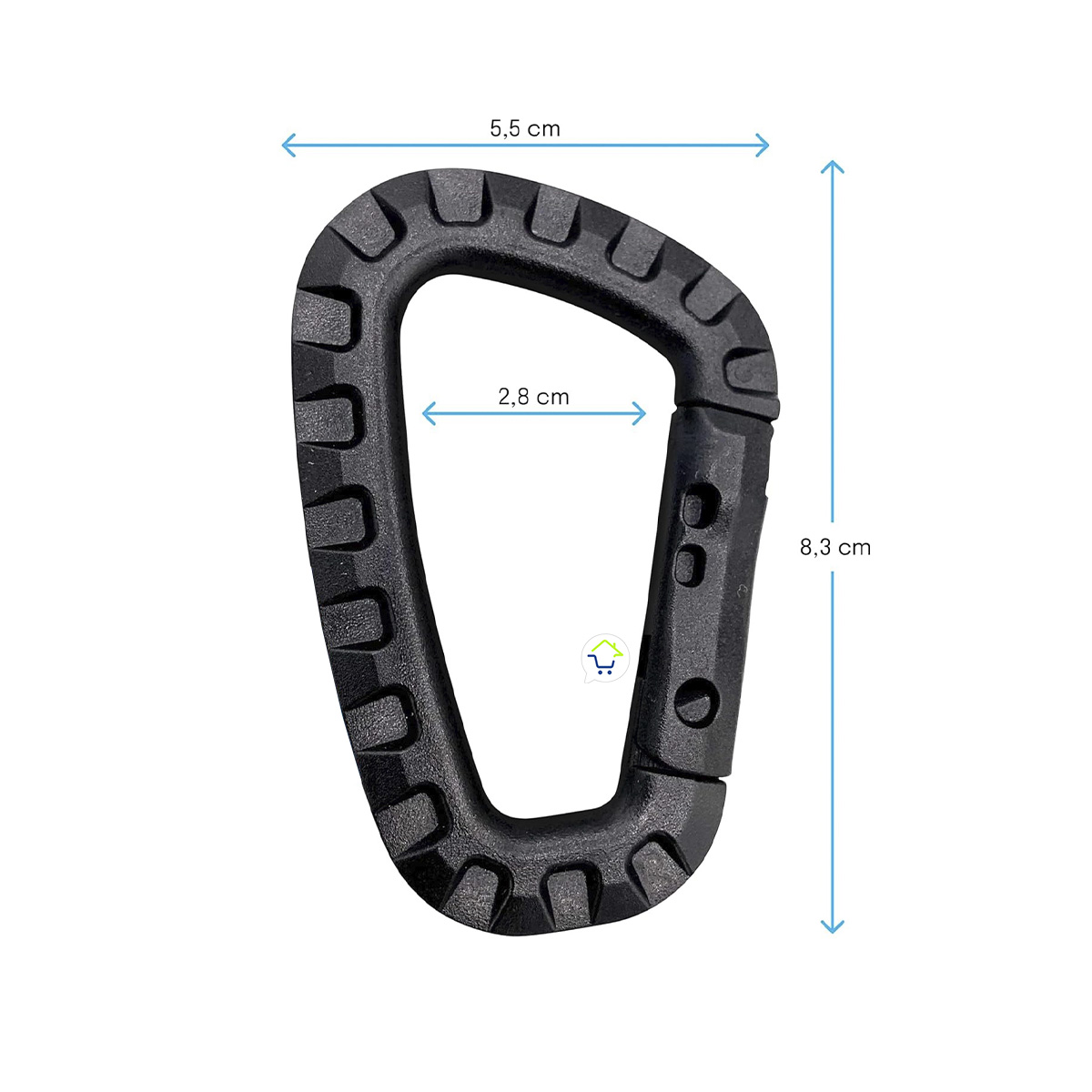 Miniatura 3 de Mosqueton x3 De Plastico Llavero MK-006